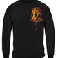 Fear No Evil Dragon Firefighter Long Sleeve Shirt - front view
