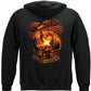 Fear No Evil Dragon Firefighter Hoodie - back view