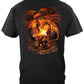 Fear No Evil Dragon Firefighter T-Shirt - back view