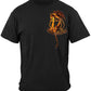 Fear No Evil Dragon Firefighter T-Shirt - front view
