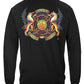 Firefighter Coat of Arms Long Sleeve Shirt - back view