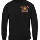 Firefighter Coat of Arms Long Sleeve Shirt - front view