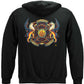 Firefighter Coat of Arms Hoodie - back view