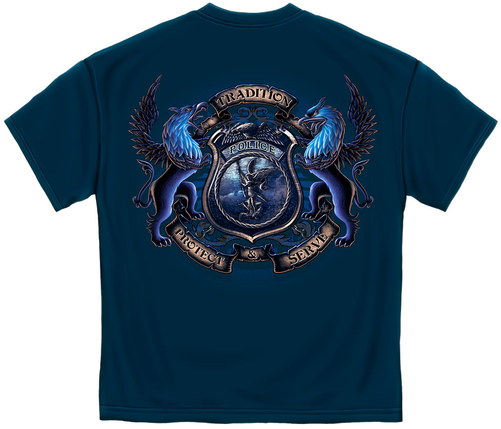 Police Coat of Arms T-Shirt - back view