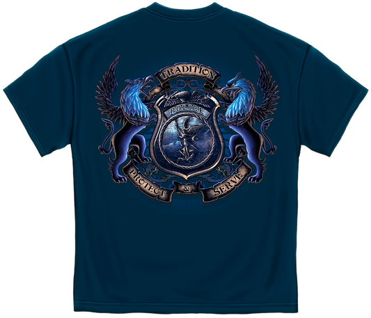 Police Coat of Arms T-Shirt - back view