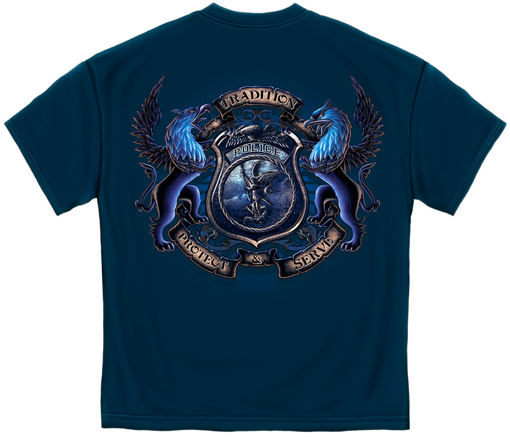 Police Coat of Arms T-Shirt - back view