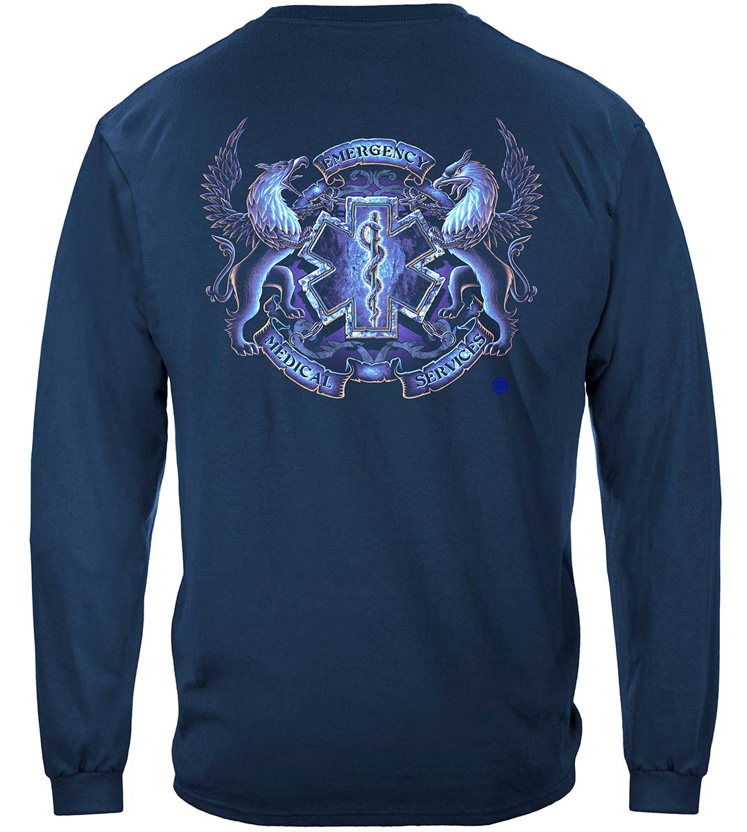 EMS Coat of Arms Long Sleeve Shirt - back view