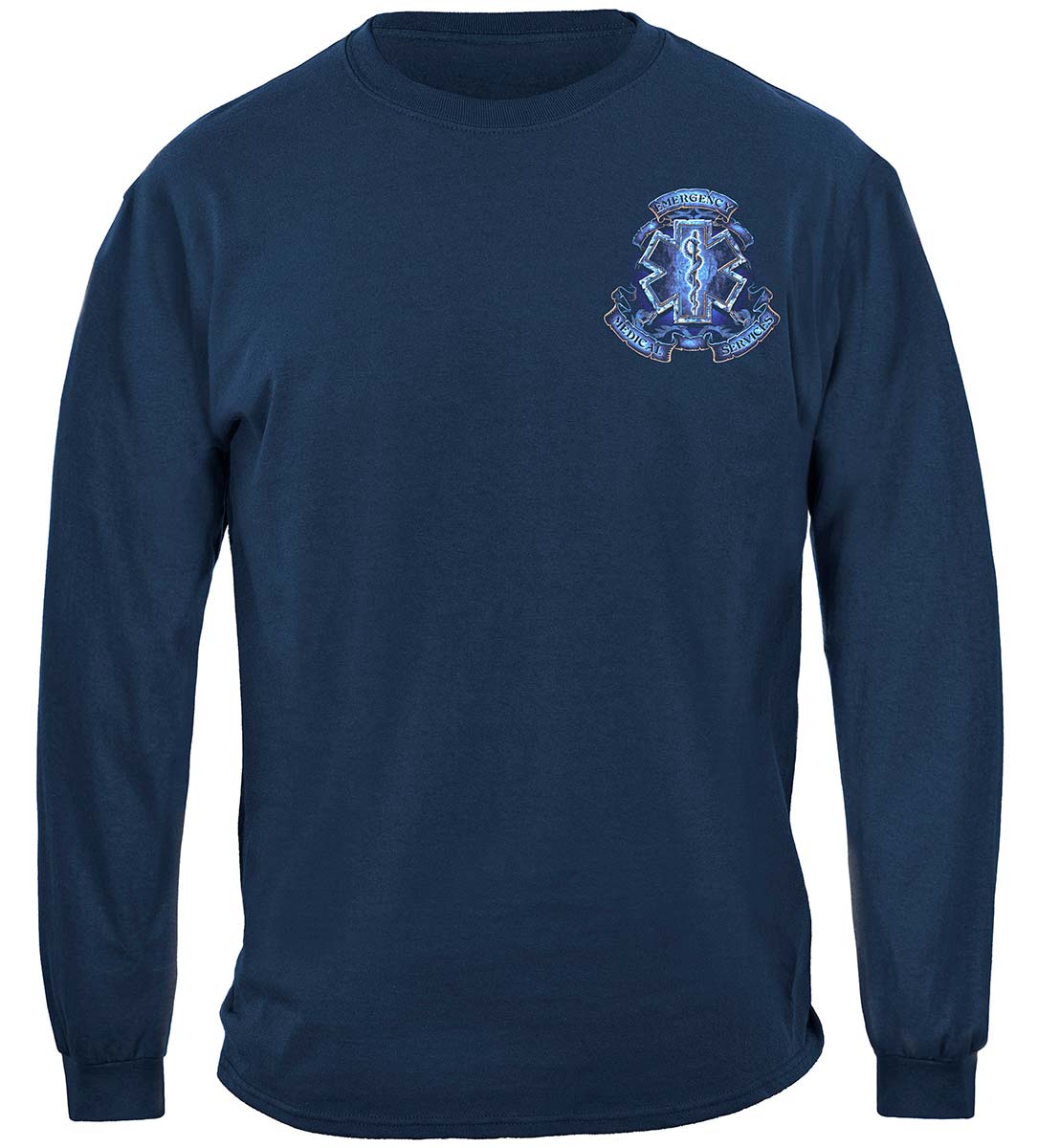 EMS Coat of Arms Long Sleeve Shirt - front view