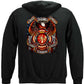 True Hero Firefighter Hoodie - back view