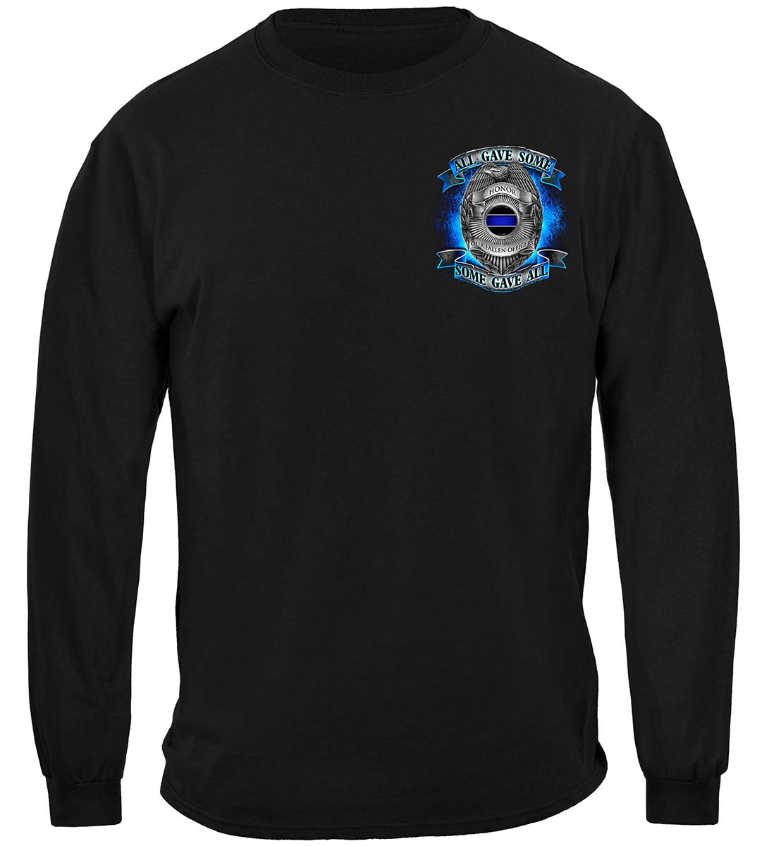 Honor Our Fallen Officers Long Sleeve Shirt - front view