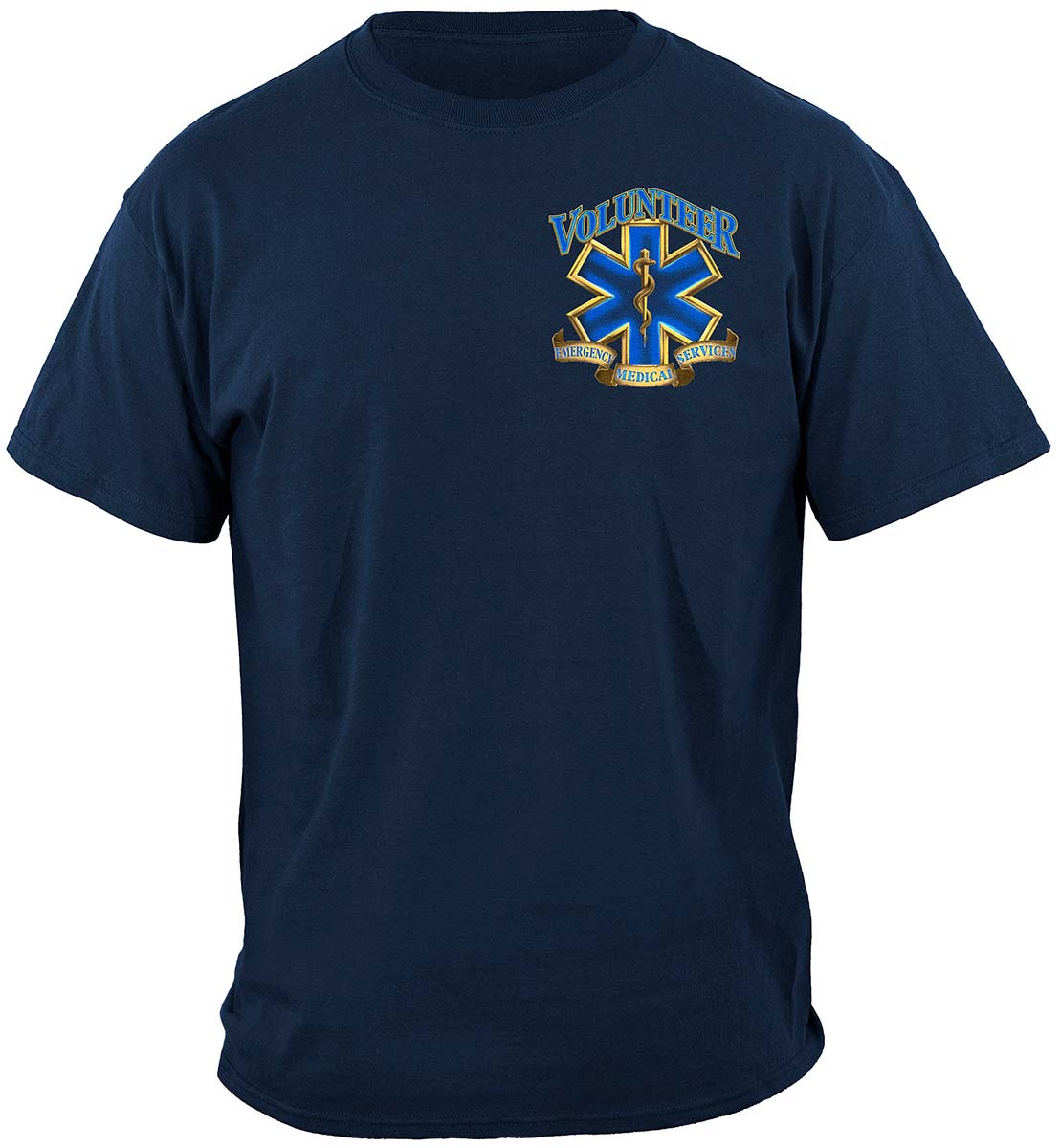 Volunteer EMS Gold Shield T-Shirt - front view