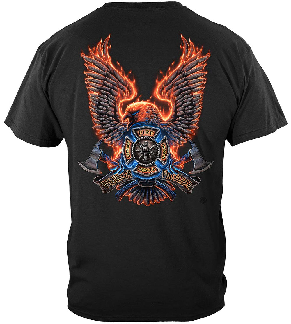 Volunteer Fire Eagle T-Shirt - back view