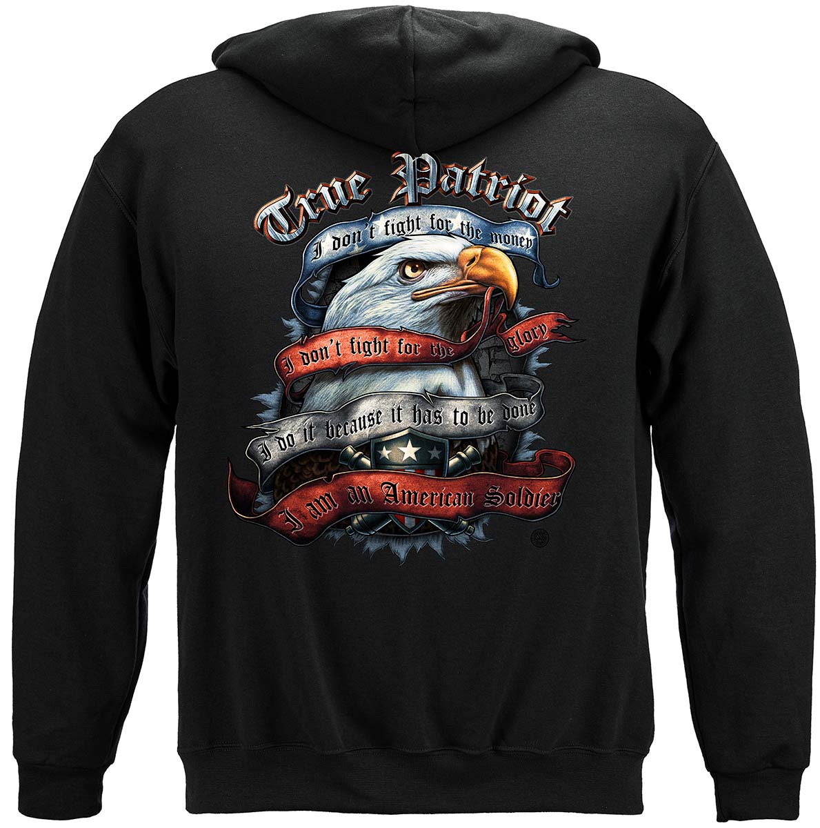 True Patriot Hoodie - back view