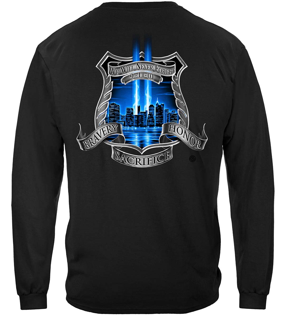 Aftermath High Honors Police Long Sleeve Shirt - back view