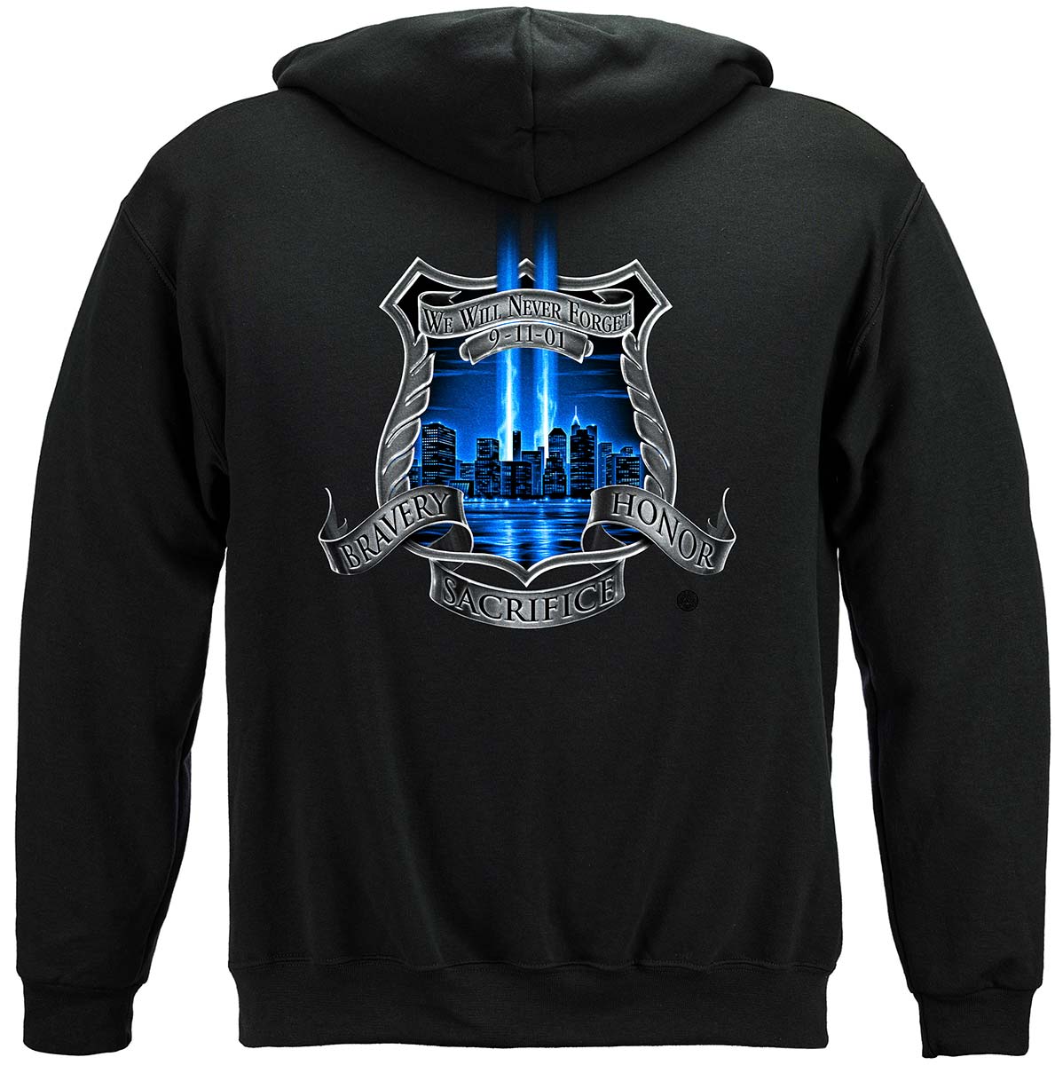 Aftermath High Honors Police Hoodie - back view
