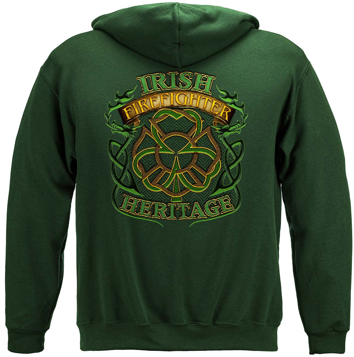 Irish Firefighter Classic Hoodie - back view