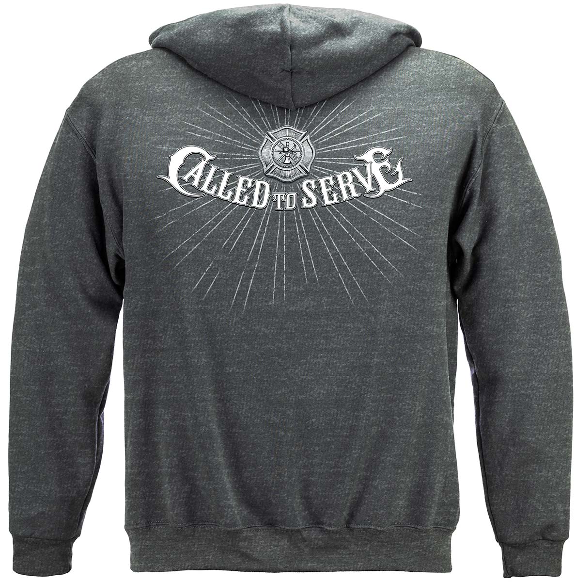 Firefighter Called to Serve Hoodie - back view