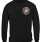 Fire Honor Service Sacrifice Chrome Badge Long Sleeve Shirt - front view