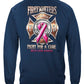Firefighter Race for a Cure Long Sleeve Shirt - back view