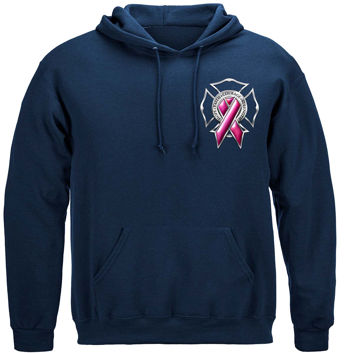 Firefighter Race for a Cure Hoodie - front view