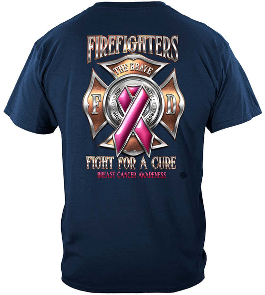 Firefighter Race for a Cure T-Shirt - back view
