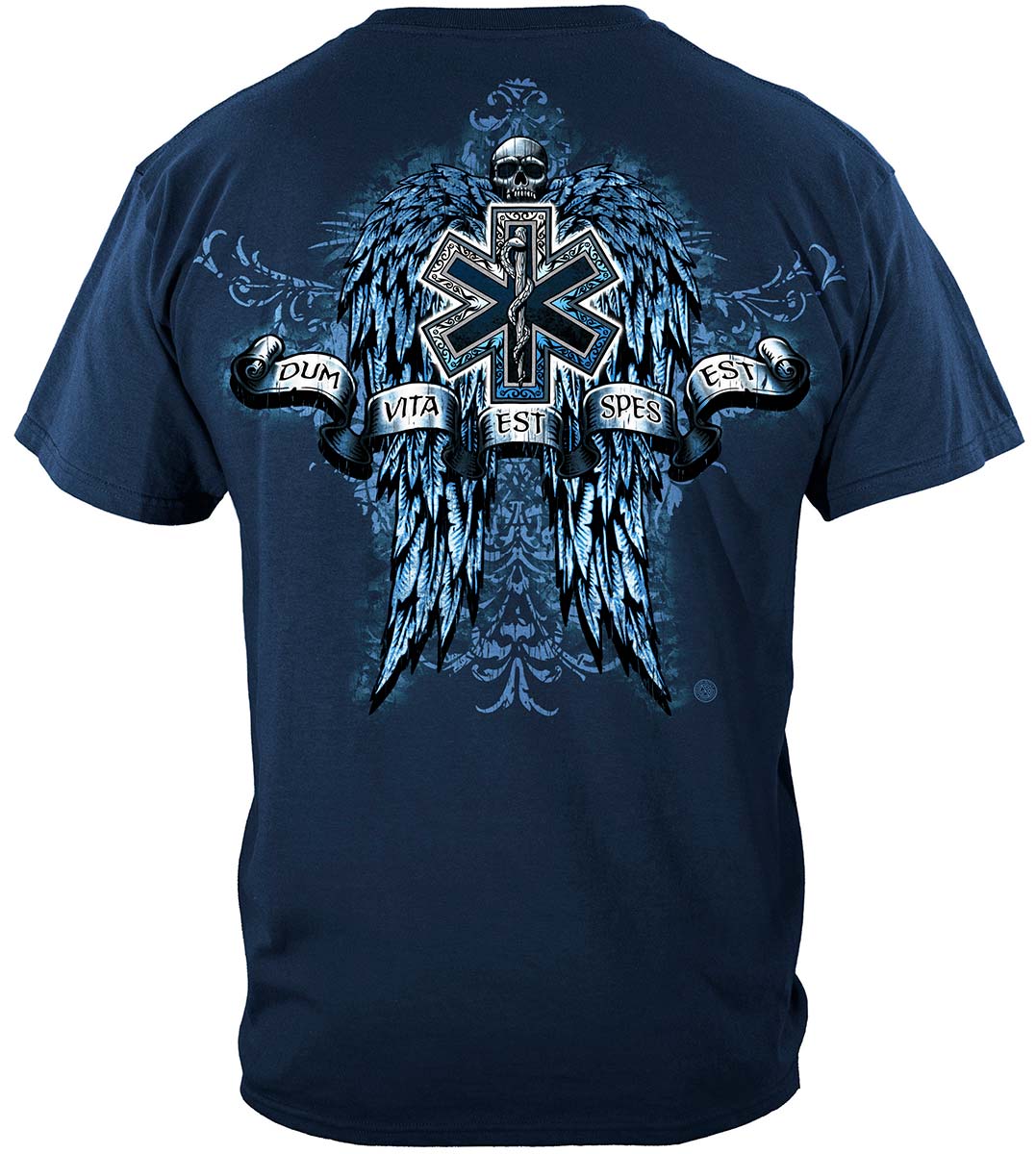 EMS Skull Wings T-Shirt - back view