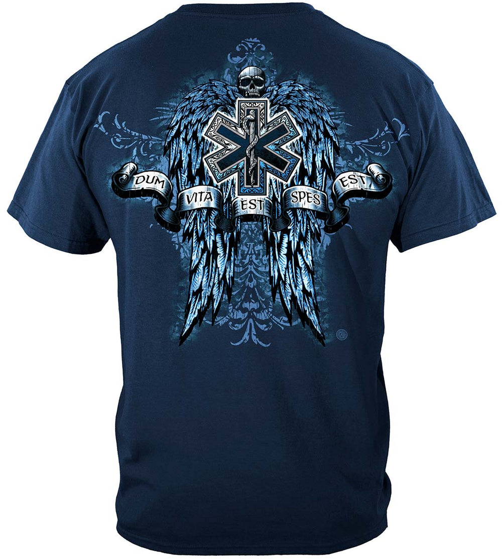 EMS Skull Wings T-Shirt - back view