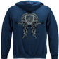 Law Enforcement Skull Wings Hoodie - back view