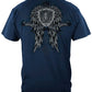Law Enforcement Skull Wings T-Shirt - back view