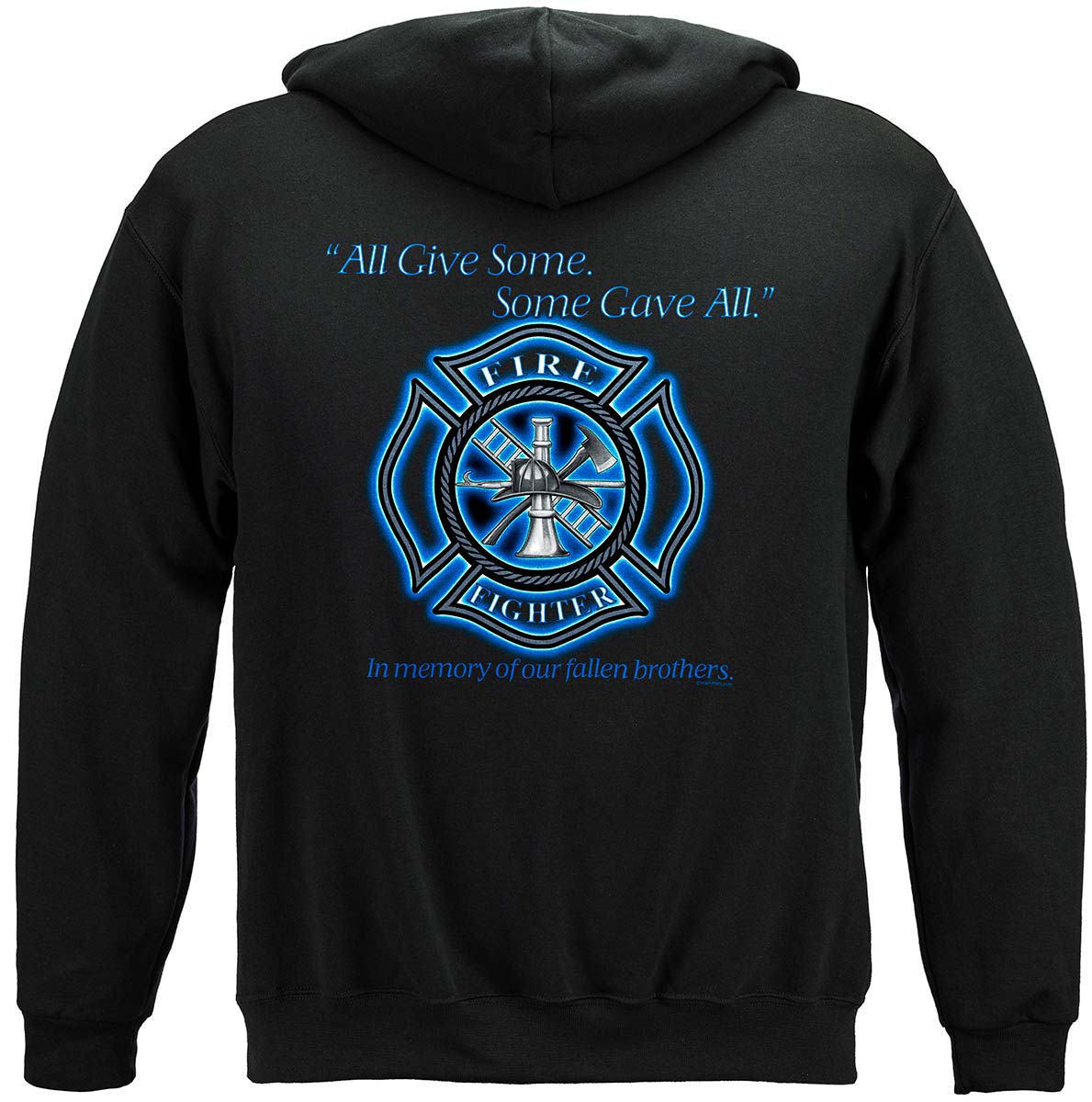 Maltese Gave All Hoodie - back view