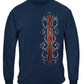 Fire Dept Faded Planks Long Sleeve Shirt - front view