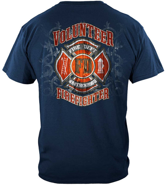 Fire Dept Faded Planks T-Shirt - back view