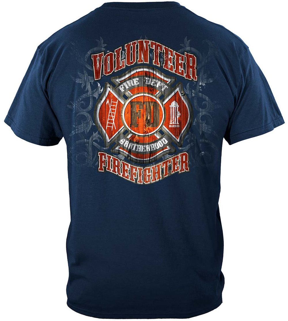 Fire Dept Faded Planks T-Shirt - back view