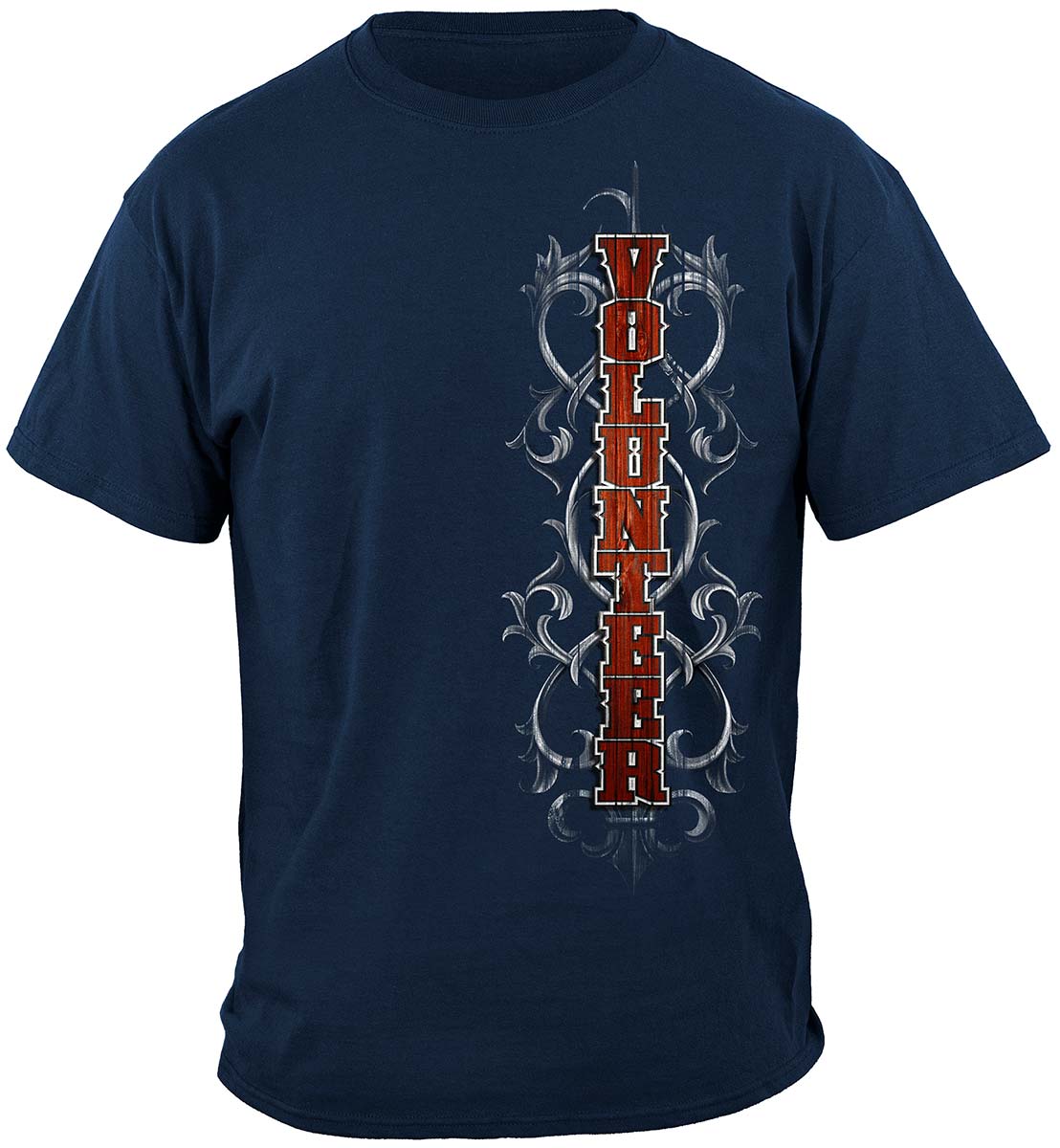 Fire Dept Faded Planks T-Shirt - front view