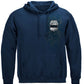 Policeman's Chrome Badge with Policeman's Prayer Hoodie - front view