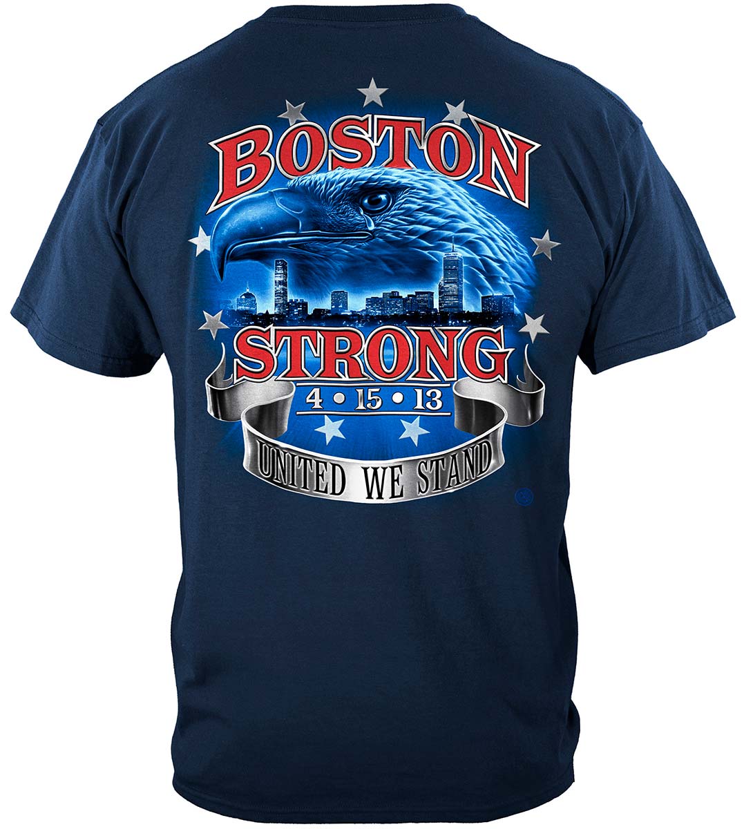 United We Stand Boston Strong T-Shirt - back view