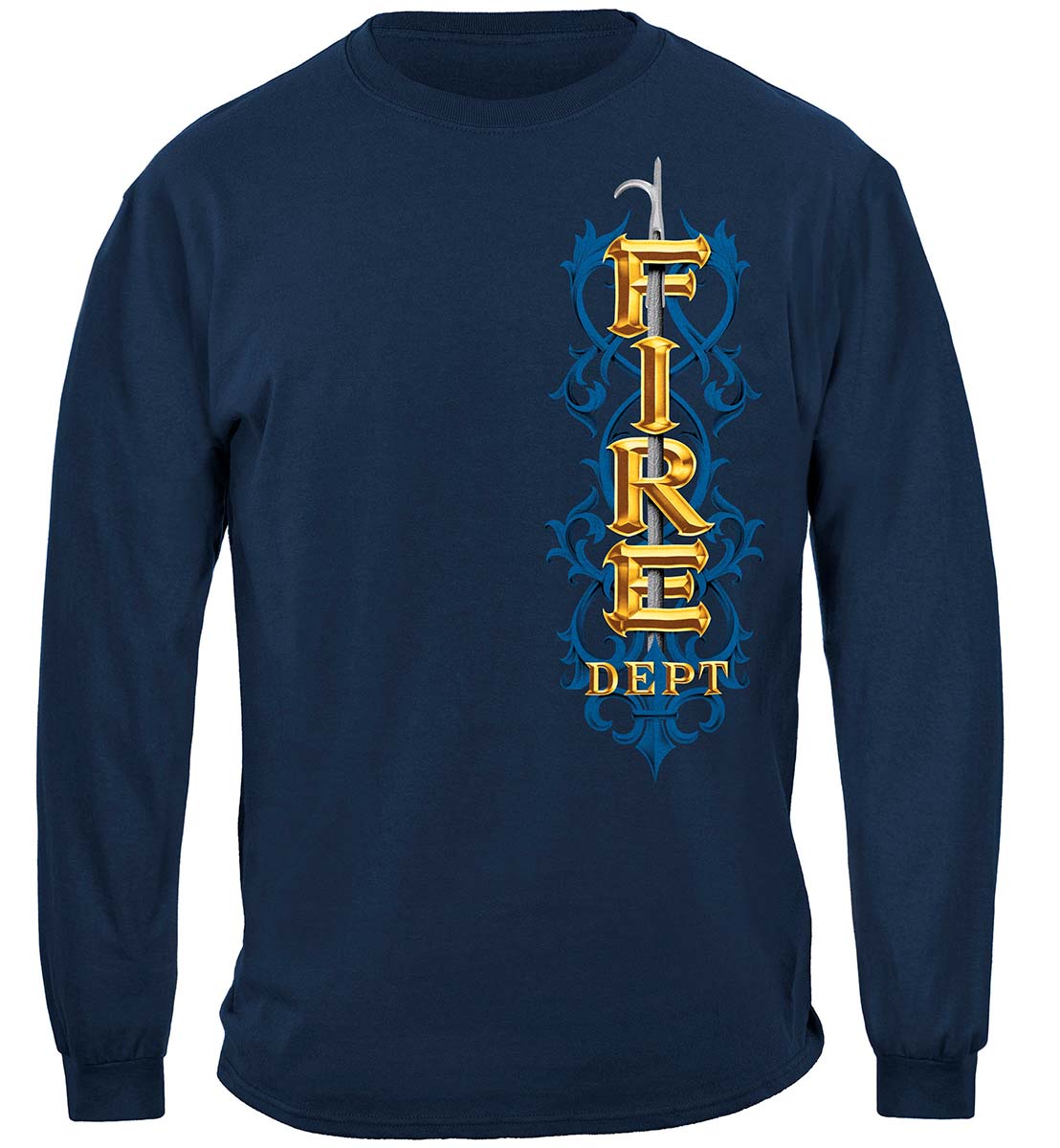 Firefighter Pikes Long Sleeve Shirt - front view