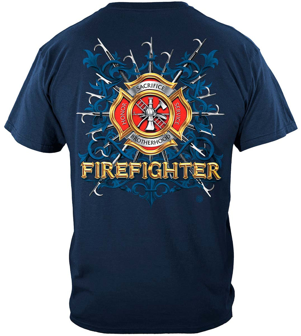 Firefighter Pikes T-Shirt - back view
