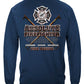 Absolute Firefighter Blueprint Long Sleeve Shirt - back view