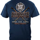 Absolute Firefighter Blueprint T-Shirt - back view