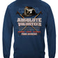 Absolute Volunteer Firefighter Blueprint Long Sleeve Shirt - back view