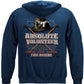 Absolute Volunteer Firefighter Blueprint Hoodie - back view