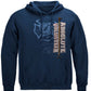 Absolute Volunteer Firefighter Blueprint Hoodie - front view