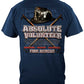 Absolute Volunteer Firefighter Blueprint T-Shirt - back view