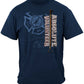 Absolute Volunteer Firefighter Blueprint T-Shirt - front view
