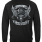 Steel Fire Wings Foil Stamp Long Sleeve Shirt - back view