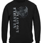 Steel Fire Wings Foil Stamp Long Sleeve Shirt - front view