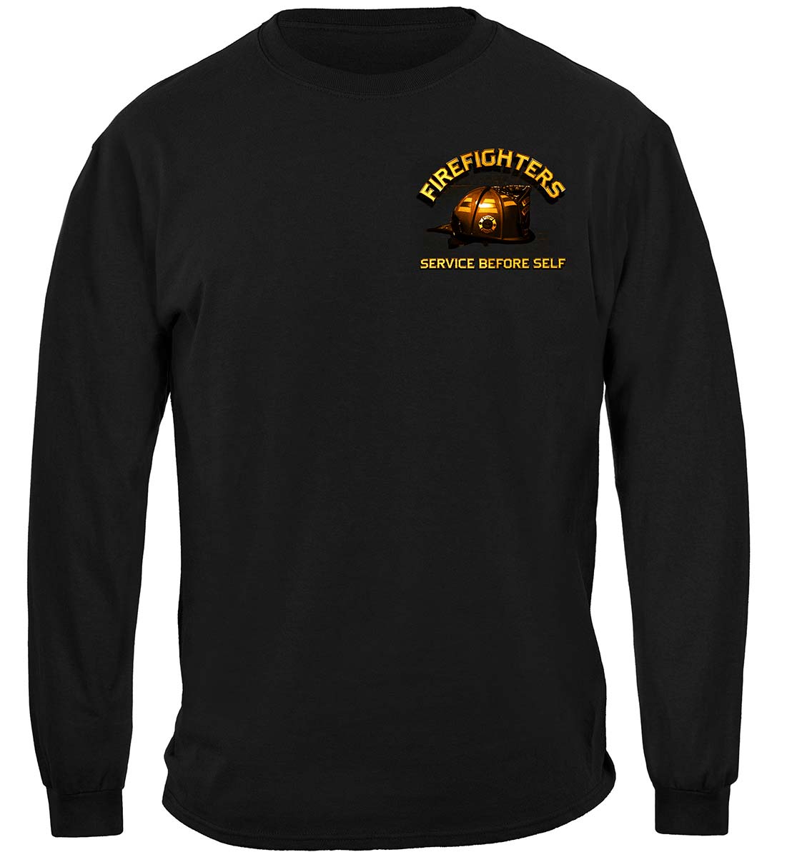 Home Is Where You Hang Your Hat Firefighter Long Sleeve Shirt - front view