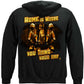 Home Is Where You Hang Your Hat Firefighter Hoodie - back view