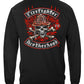 Firefighter Biker Crossbones Long Sleeve Shirt - back view